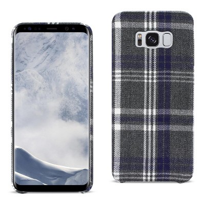 Reiko Samsung Galaxy S8 Checked Fabric Case in Black