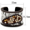 Slickblue Chocolate Gold Stainless Steel Ring, Multi-Color Synthetic Crystal Pave, Women’s Ring, Dark Brown, Sizes 5-10 - 2 of 4