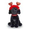 FAO Schwarz 12" Sparklers Wear and Share Black Labrador with Removable Heart Boppers - 3 of 4