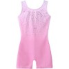 Arshiner Leotards for Girls Gymnastics with Shorts Color Gradient Shiny Diamond Kids Biketard - 2 of 4