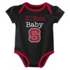 NCAA NC State Wolfpack Infant Girls' 3pk Bodysuit - 2 of 4