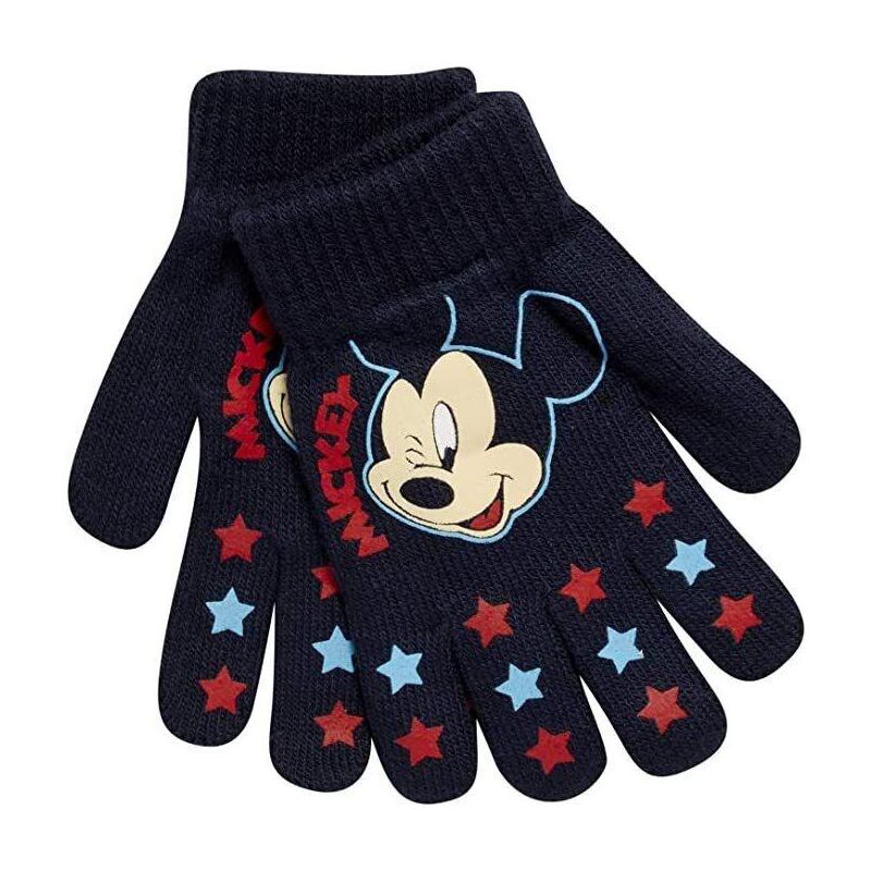 Disney Mickey Mouse Boy's 4 Pack Mitten or Glove Set, Kids Ages 2-7, 2 of 6