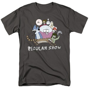 Regular Show Surrounding Benson Unisex Adult T Shirt - 1 of 4