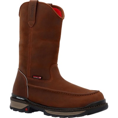 Men's Rocky Rams Horn Waterproof Pull-On Work Boot