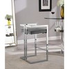 Meridian Furniture,Ezra Grey Velvet Stool, Set of 2 - 4 of 4