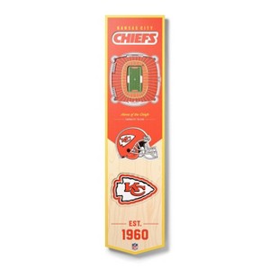 8" x 32" NFL Kansas City Chiefs 3D Stadium Banner - 1 of 4