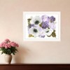 HomeRoots Lilacs and Anemone White Framed Print Wall Art - 2 of 4