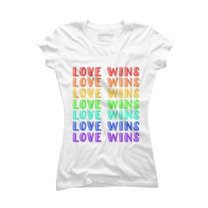 Adult Design By Humans Humans Love Wins Pride Repeat By CNTT668 T-Shirt - 1 of 2
