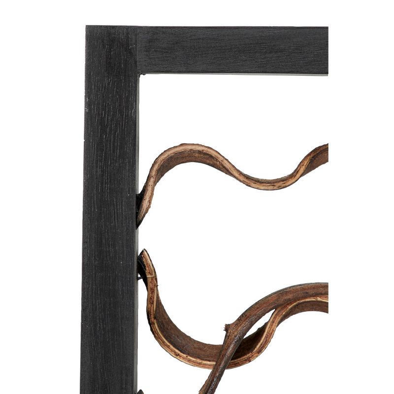 Wood Tree Branch Wall Decor with Black Frame Brown - Olivia & May, 3 of 12
