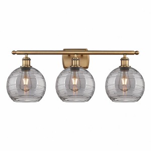 Athens Deco Swirl - 3 Light Bath Vanity In Industrial Style-11.25 Inches Tall and 26 Inches Wide - 1 of 1