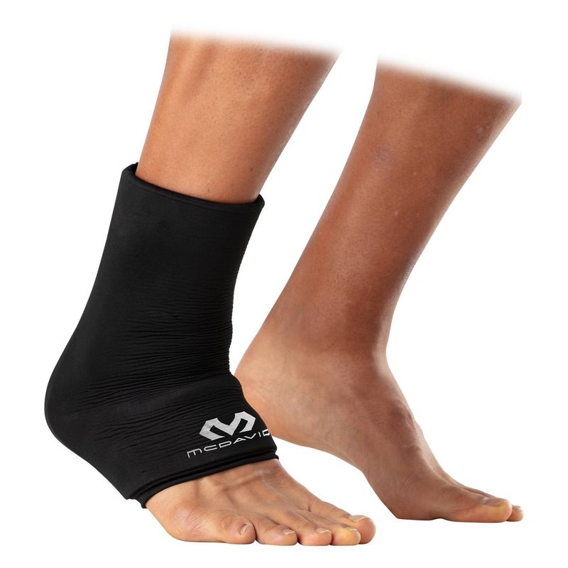 McDavid Flex Ice Therapy Ankle Compression Sleeve - Black S/M, 1 of 6