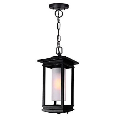 CWI Lighting Granville 1 Light Black Outdoor Hanging Light