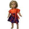 Doll Clothes Superstore Handmade Jack o Lantern Dress Fits Our Generation American Girl My Life Dolls - 2 of 4