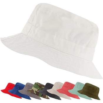 Market & Layne Bucket Hat for Men, Women, and Teens, adult Packable Bucket Hats for Beach Sun Summer Travel (Khaki-X-small/Small)