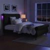 Deirdre Upholstered High-end beds  Lighted Sleigh Platform Bed with Headboard and Footboard | ARTFUL LIVING DESIGN - 2 of 4
