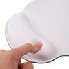Insten Mouse Pad with Wrist Support and Keyboard Wrist Rest, Ergonomic, Easy Typing, Memory Foam For Gaming Office, Round, White - 4 of 4