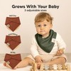 8pk Lumi Muslin Baby Bibs, Bandana Bibs for Baby Boy, Baby Girl, Muslin Drool Bib for Newborn, Toddler - 4 of 4