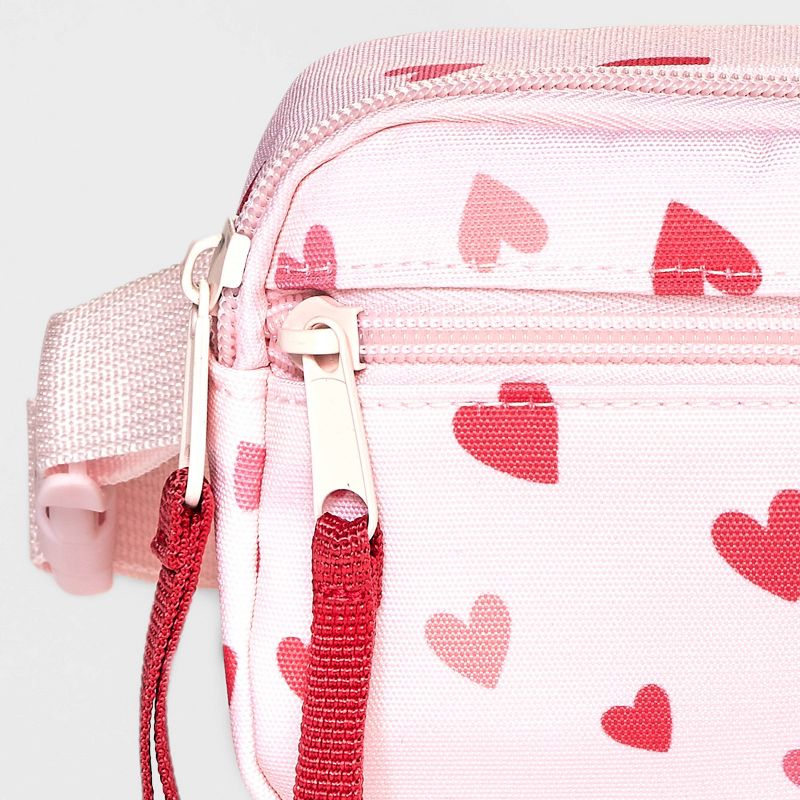 Girls&#39; Heart Fanny Pack - Cat &#38; Jack&#8482; Pink, 5 of 12