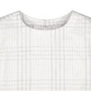 Hope & Henry Girls' Short Ruffle Sleeve Top (Soft White Pencil Sketch Plaid, 3-6 Months) - 2 of 3