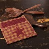 Burgundy Star Pot Holder 8x8 - 4 of 4