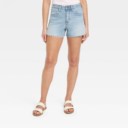 Slim Built-In Flex Cut-Off Jean Shorts -- 9.5-inch inseam