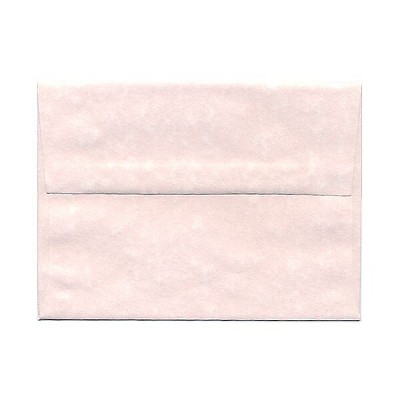 JAM Paper A6 Parchment Invitation Envelopes 4.75 x 6.5 Pink Recycled 97818