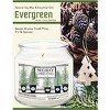 Courtside Market Merry Christmas Evergreen 12.8oz Soy Wax Candle Glass Jar with Brushed Silver Metal Lid - 3 of 3
