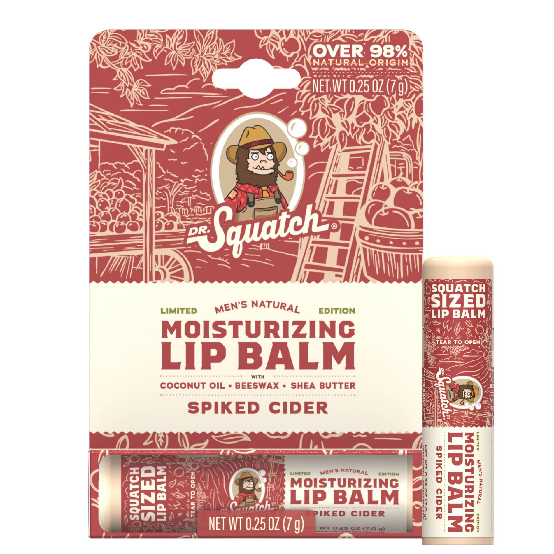 DR. SQUATCH Spiked Cider Holiday Lip Balm - 1pk - 0.25oz