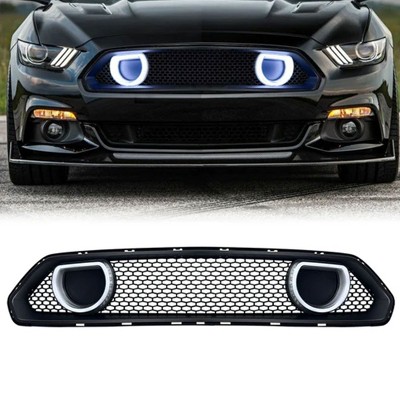 AMERICAN MODIFIED Durable and Easy To Install Upper Grille with LED DRL Turn Signal Light for 2018 to 202 Ford Mustangs