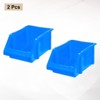 Unique Bargains Plastic Stackable Garage Closet Organization Shelf Bins 2 Pcs - 3 of 4