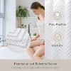 LunaLulinlk White Fabric Shower Curtains - 3 of 4