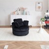 Dolonm 360° Swivel Accent Chair: Plush Corduroy, 400lbs Capacity & Reversible Cushions for Living Room/Bedroom - 3 of 4
