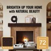 VEVOR Fireplace Mantel, 72" x 8" x 5", 50 lbs Weight Capacity, Natural Wood Mantel for Over Fireplace, Wall Mounted Floating Farmhouse Shelf, Brown - 3 of 4