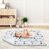 Sweet Jojo Designs Gender Neutral Baby Security Blanket Woodsy Blue Grey and Green - 2 of 4