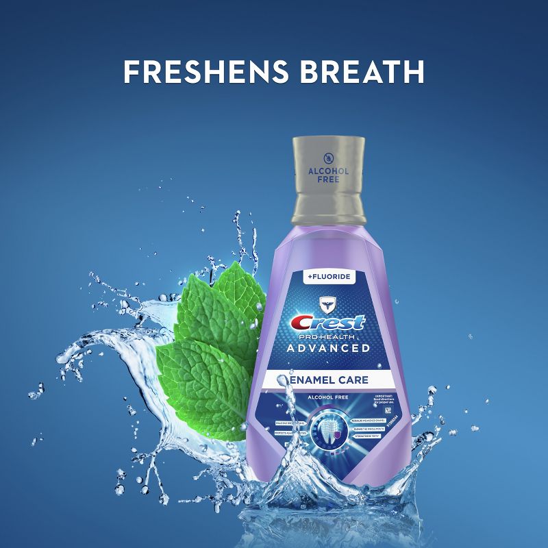 Crest Pro-Health Advanced Mouthwash, Alcohol Free, Enamel Care - 1 L, 6 of 11