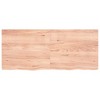 vidaXL Wall Shelf Light Brown 55.1 in.x23.6 in.x(0.8 in.-1.6 in.) Treated Solid Wood Oak - 4 of 4