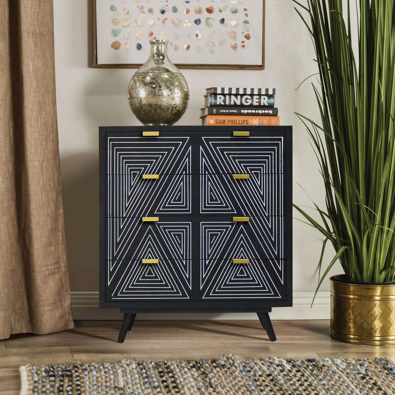 Amarily Mid-Century Modern 4 Drawer Accent Chest - HOMES: Inside + Out, 3 of 9