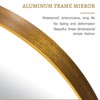 PexFix Classic Round Accent Bathroom Mirror Metal Frame Hanging Wall Mounted Circle Mirror for Wall Decor Vanity Entryway Living Room - 4 of 4