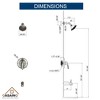 CASAINC Single-Handle Tub and Shower Faucet  (Valve Included) - 3 of 4