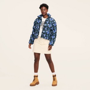 Women's Floral Puffer Jacket - Woolrich x Target Blue - 1 of 4
