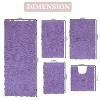 Home Weavers Bell Flower Collection 100% Cotton Tufted Bathroom Rug Set, Non-Slip Latex Bath Rug Set - 3 of 4
