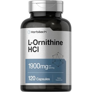 Horbaach L Ornithine 1900mg | 120 Capsules - 1 of 4