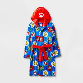 Boys' Super Mario Hooded Robe - Blue