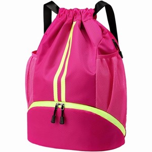 Drawstring Sports Backpack with Shoe and Wet Pockets, Water-Resistant Gym & Swim Bag for Men and Women - 1 of 4