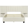 Whisen Modern Design Upholstered Platform Bed with Big Headboard - image 3 of 4