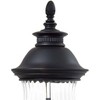 Minka Lavery Rustic Outdoor Post Light Fixture Heritage Bronze 33" Ribbed Mouth Blown Glass for Exterior Barn Deck House Porch - 2 of 3