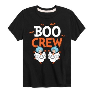 Boys' - Dr. Seuss - Boo Crew Thing 1 and 2 Short Sleeve Graphic T-Shirt - 1 of 4