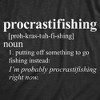 Mens Procrastifishing T shirt Funny Fishing Gift for Dad Grandpa Fisherman Fish - Crazy Dog Men's T Shirt - 2 of 4
