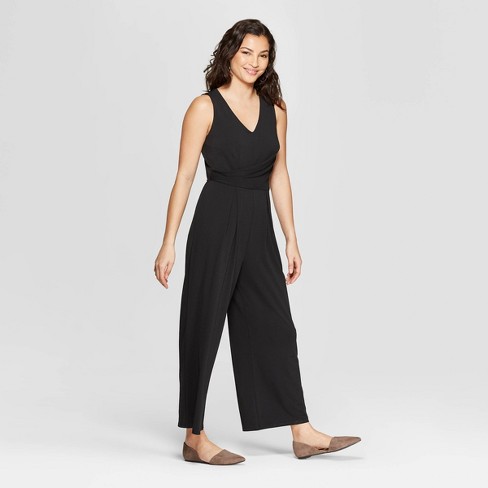 Womens Sleeveless V Neck Jumpsuit A New Day Black Target