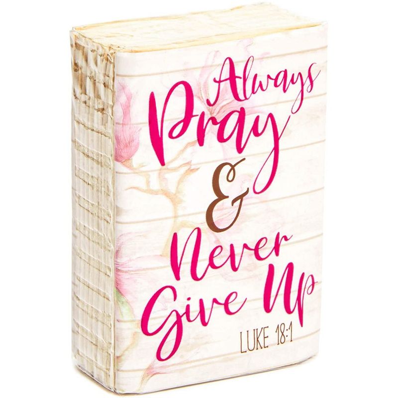 Blue Panda 60 Pack Pocket-Size Tissues Bulk, Always Pray and Never Give Up Luke 18:1, for Party Favors, Graduation Ceremonies, Funeral, 3-Ply, 5 of 9